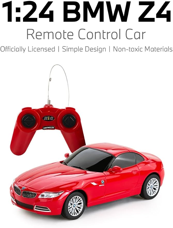 RASTAR 39700 1/24 RC Car BMW Z4 with 2.4G Remote | Officially Licensed, Ideal Gift, 2.4G Remote, Independent Suspension, RC Car Model for Play & Display