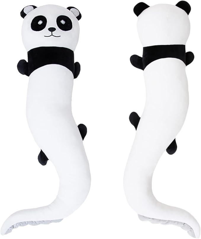 Tianmihou 48 inch Giant Panda Plush Stuffed Animal, Big Bear Glow in The Dark Fluorescent Plushies Pillow Toy, Jumbo Cute Panda Body Pillow Gifts for Kids Adults, Birthday