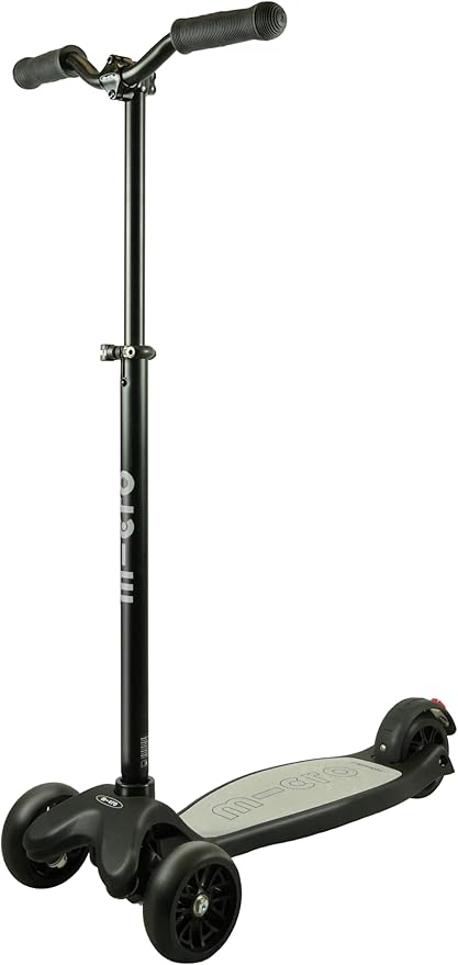Micro Kickboard Reloaded Three-Wheel Scooter for Big Kids, Teens, & Adults – Lean-to-Steer Carving Ride, Adjustable T-Bar, Wide Wheels, Up to 220 lb, Ages 13+