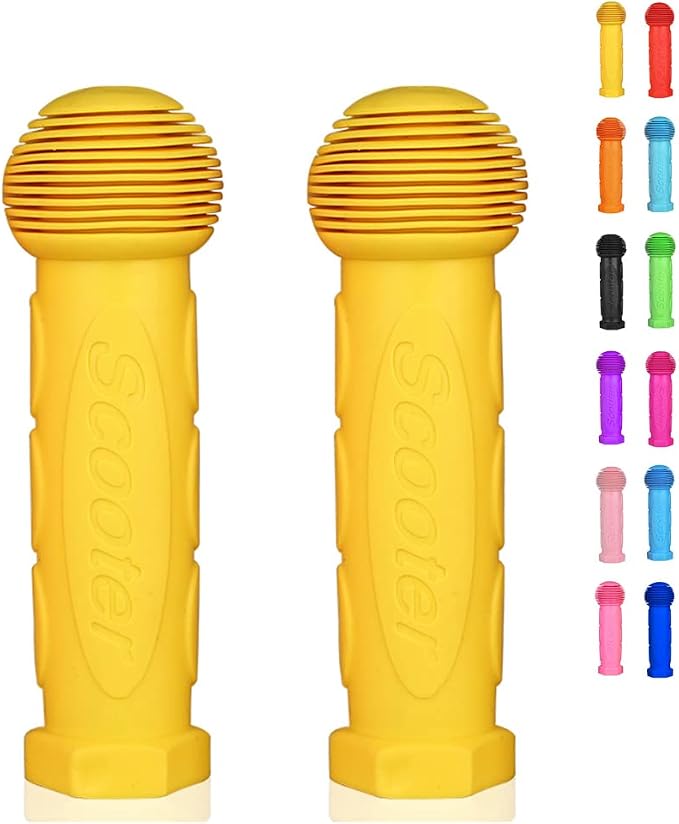 Scooter Grip Handlebar 1 Pair Bicycle Grip Fit for 2-3-4 Wheels Kid Kick Scooters,Children Bike,Rocking car,Drifting Scooter,Swing Scooter,Push Cart