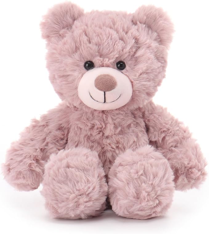 Apricot Lamb Toys Plush Pink Purple Flower Teddy Bear Stuffed Animal Soft Cuddly Perfect for Child 8 Inches
