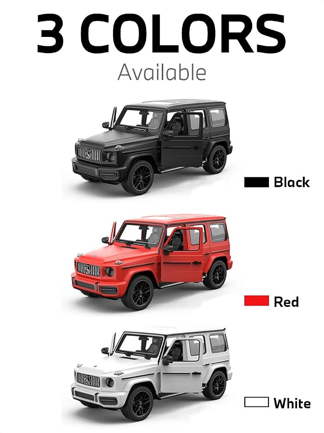 RASTAR 95700 1/14 RC Car Mercedes-AMG G 63 with Openable Doors | Officially Licensed, Ideal Gift, 2.4G Remote, Working Lights, Independent Suspension, Off-Road SUV RC Car Model