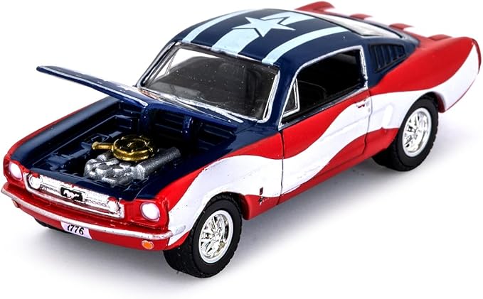 Greenlight 1965 Ford Mustang 1:64 Diecast – 250 Years of Freedom (1776–2026) Patriotic Eagle Design – 1 of 1,776 Sequentially Numbered Hobby Exclusive Collectible Limited Edition