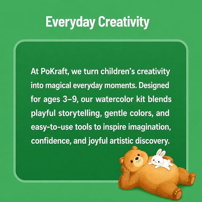 Forest Friends Water Coloring Book for Kids, Multicolor DIY Picture Book with Fast-Drying and Multicolor Designs for Creative Fun, Creative Forest Animals Gift for Toddlers