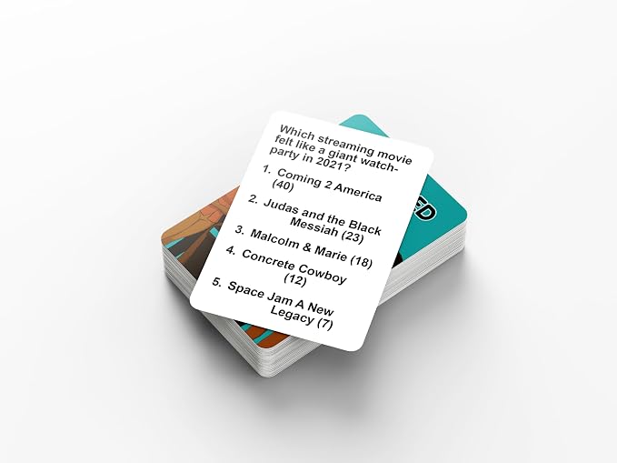 HoodFued 3 Urban Survey Showdown – Black Culture Party Card Game for Game Night, 2 Teams or More, 76 Hilarious Question Cards, Cookout & Reunion Laughs, Trivia Fun