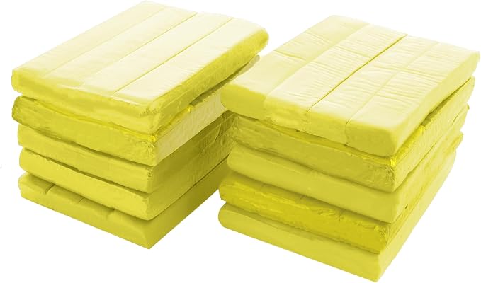 BAZIC Modeling Clay Yellow Color 1 LB, Light Dough Art Craft, Non Toxic Gift for Artist Kids Toddler Boys Girls, Bulk for Classroom, 24-Packs