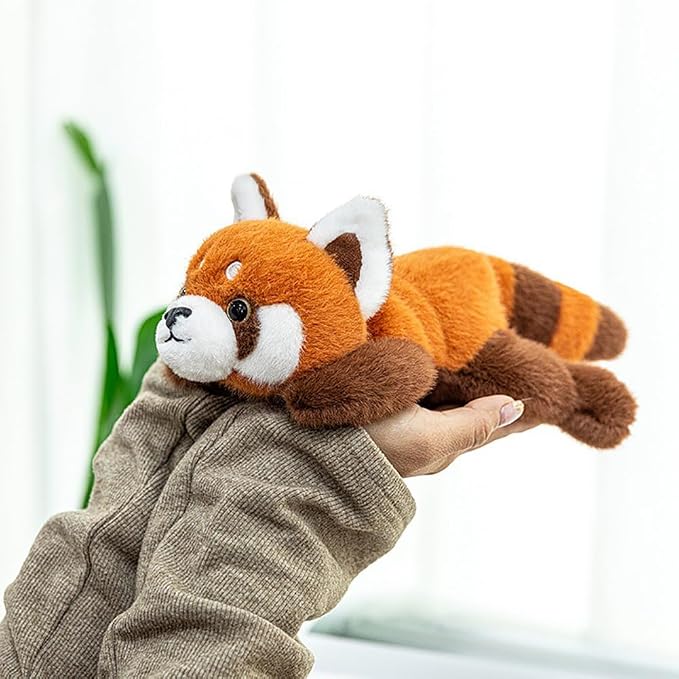 7.8inch Raccoon Stuffed Animal, Red Panda Plush Toy, Birthday Xmas Gift for Kids (Raccoon)