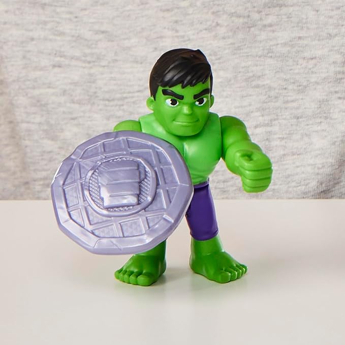 Marvel Spidey and His Super Friends Hulk Toy with Accessories, 3 Inch Action Figure, Superhero Toy for Kids, Ages 3+