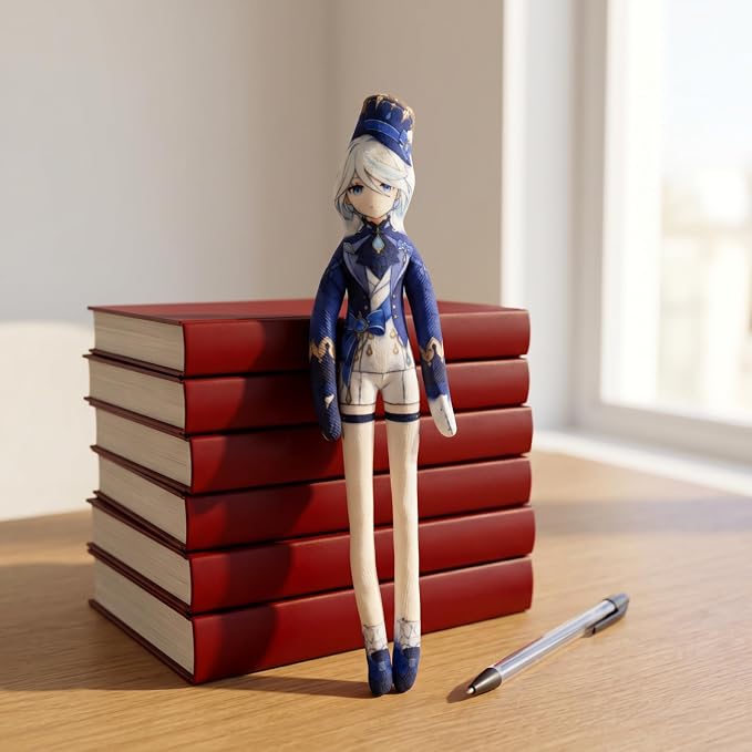 Furina Anime Figure Keychain for Adult Fans, Genshin Impact Collectible Bag Hanging Keyring