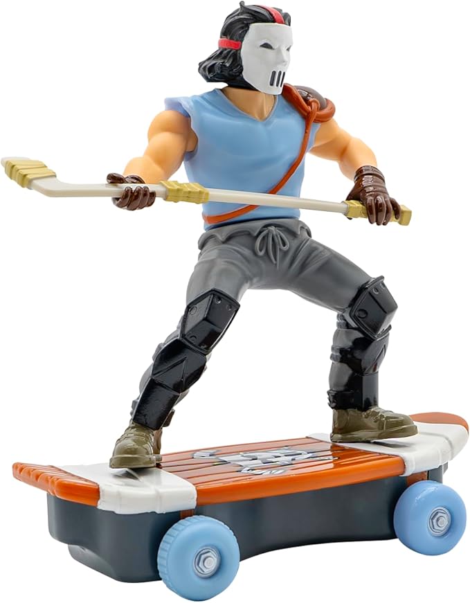 Teenage Mutant Ninja Turtles Toy, Casey Jones Sewer Shredder Pullback Skateboard, Classic Edition for Kids, 5-Inch TMNT Collectible, Ages 3+