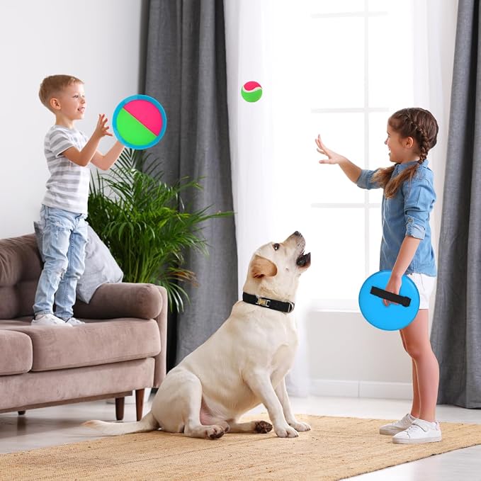 Upgraded Toss and Catch Ball Game Set, Outdoor Games for Kids Toys, Stocking Stuffers for Family Games, Beach Pool Yard Christmas Toys Birthday Gifts for Boys Girls 3 4 5 6 7 8-12 Year Old