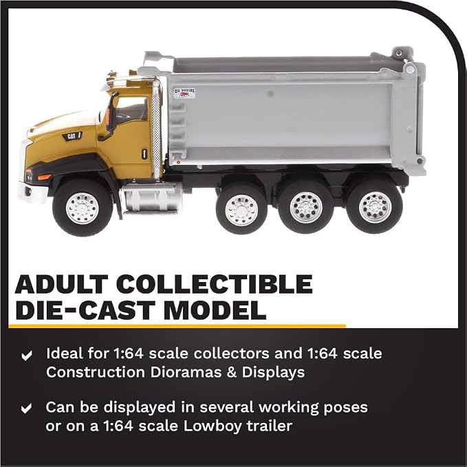 Diecast Masters 1:64 Scale Caterpillar CT660 OX Stampede Dump-Truck Model 85633 | Play & Collect Series Cat Construction Equipment