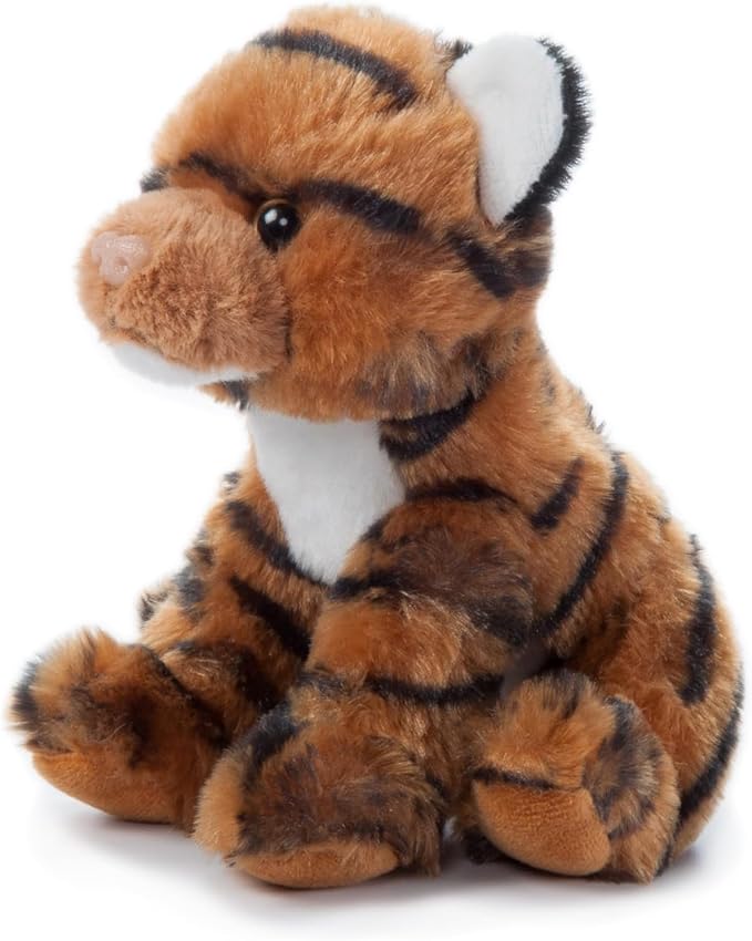 The Petting Zoo Tiger Stuffed Animal Plushie, Gifts for Kids, Wild Onez Babiez Zoo Animals, Orange Tiger Plush Toy 6 inches