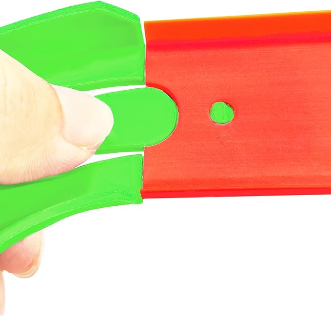Racetrack Connectors Compatible with Hot Wheels, 90 Degree Banked Turn, 4 Packs(Green)