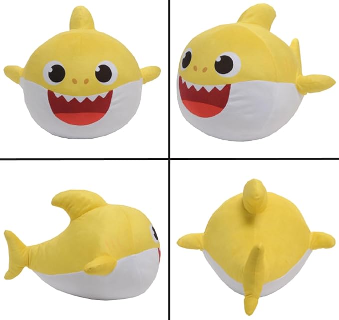 Nickelodeon Baby Shark Kids Plush Cuddle and Decorative Pillow Buddy, Yellow 15" Tall