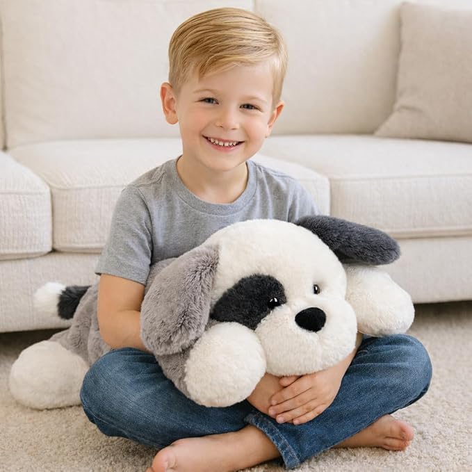 Weighted Dog Stuffed Animal Soft Weighted Plushes Cute Dog Plush Toy Birthday Gifts for Kids Boys Girls Adults (20" 4 lbs)