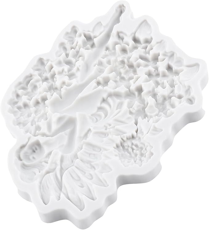 3D Flower Fairy Polymer Clay Molds Butterfly Fairy Silicone Mold for DIY Crafts Epoxy Resin Casting Polymer Clay Tools Craft Air Dry Jewelry Making