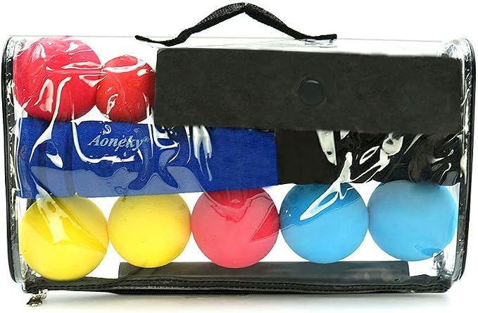 Aoneky Foam Tball Set for Toddlers 1-3 Years - First Baseball Toy with Soft Foam Bat & Balls, Stable Tee & Carry Bag, Indoor Outdoor Gift for Kids (Blue)