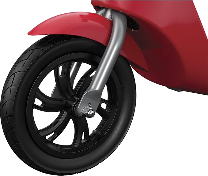Razor Electric Retro Scooter for Ages 8+, 170 lb Max Weight, Red, w/ 250W Motor, 12” Tires & 24V Battery, Up to 15 MPH, Pocket Mod – Lightweight Ride On Motorcycle Bike for Young and Teen Riders