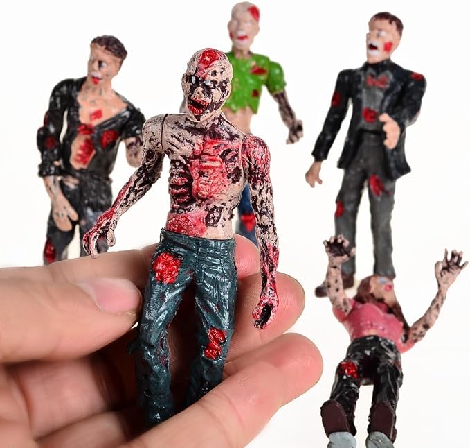 BOHS Zombie Action Figures Gift Package - Scary Toys for Boys and Girls - 4 Inches - Pack of 6