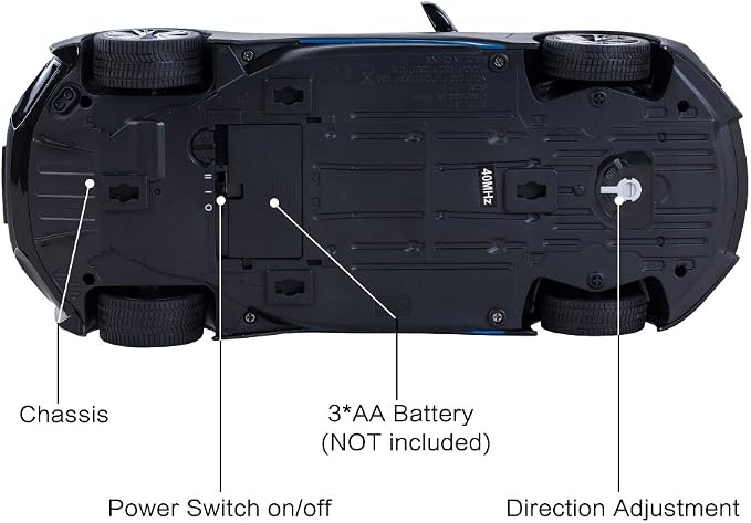 RASTAR Remote Control Car, 1:14 BMW i8 Radio Remote Control Racing RC Toy Car Model Vehicle, Open Doors by RC, MattBlack