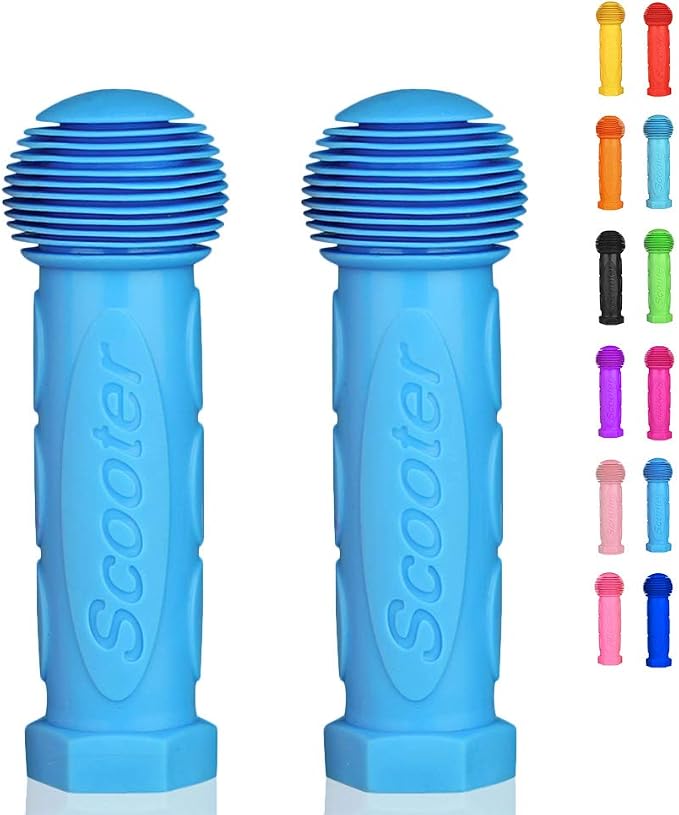 Scooter Grip Handlebar 1 Pair Bicycle Grip Fit for 2-3-4 Wheels Kid Kick Scooters,Children Bike,Rocking car,Drifting Scooter,Swing Scooter,Push Cart