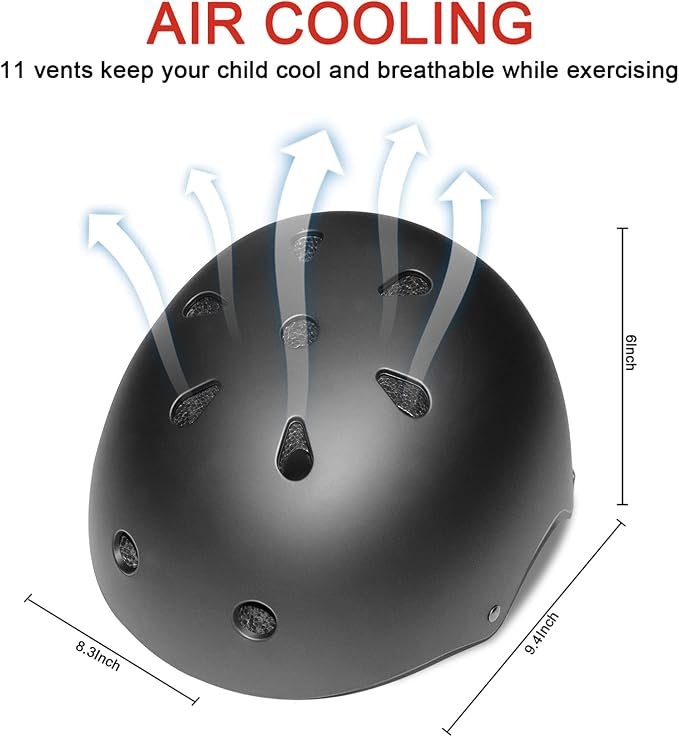 Kids Bike Helmet Ventilation & Adjustable Toddler Helmet for Ages 2-14 Kids Boys Girls Multi-Sport Helmet for Skateboard Roller Skateing Bicycle Scooter blance Bike