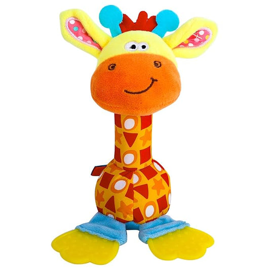 Baby Soft Rattles Shaker, Infant Developmental Hand Grip Baby Toys, Baby Sensory Learning Toys with Teether, Sounds for Baby and Stuff from 0-3-6-9 Months Old