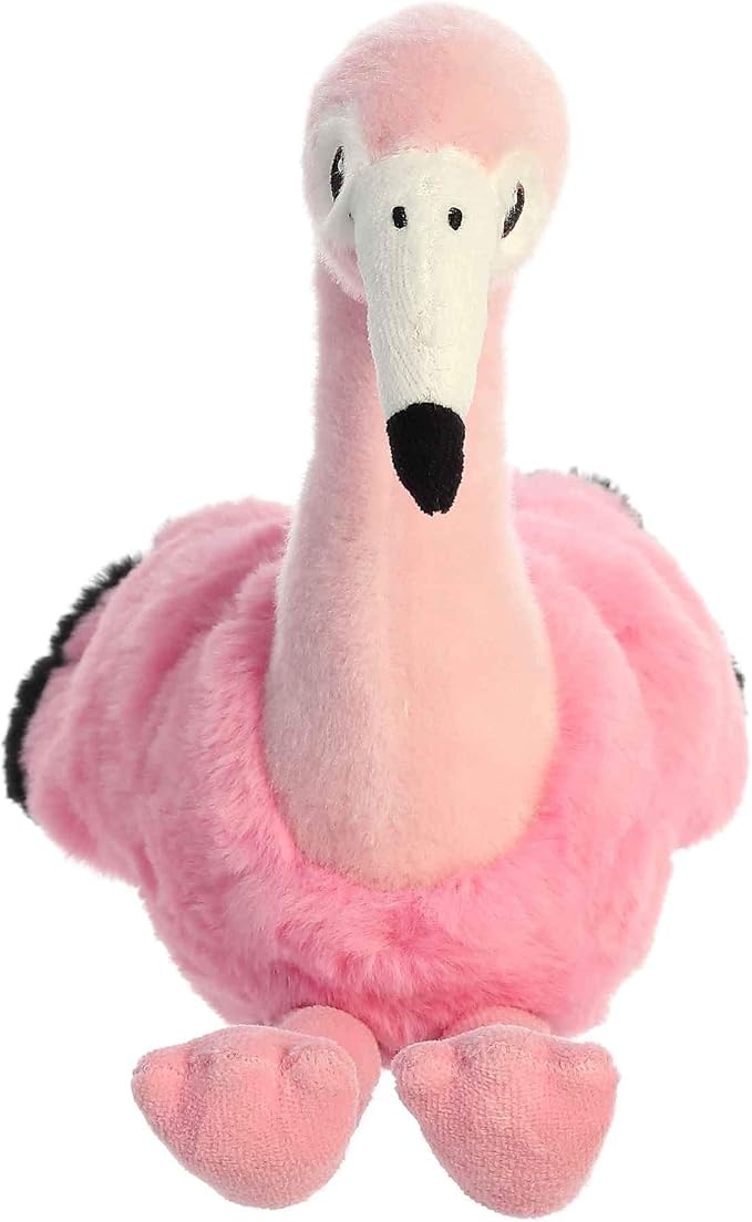 Aurora® Responsibly Made Eco Nation™ Flamingo Stuffed Animal - Ideal for Playtime Adventures - Perfect for Birthdays or Just Because - Pink 10.5 Inches