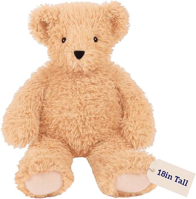 Vermont Teddy Bear | Buttercream Teddy Bear Stuffed Animal | Classic Soft Plush with 100% Recycled Filling, Design in USA | 18 Inch | Super Soft Teddy Bear Collection