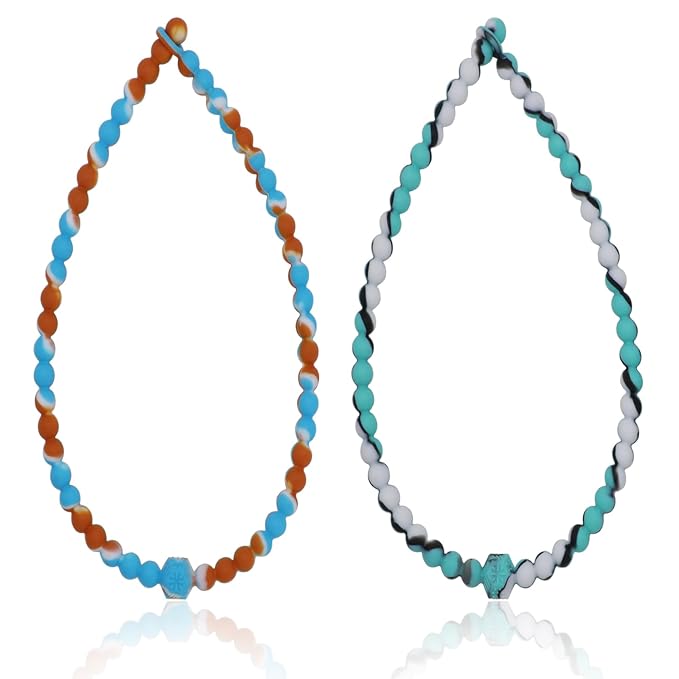 Chew Necklaces for Sensory Kids, 2 Pack Chewy Necklace Sensory Toys Reduces Stress and Anxiety, Sensory Chew Toys for Kids with ADHD, Autism, SPD