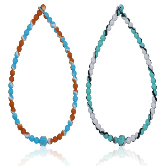 Chew Necklaces for Sensory Kids, 2 Pack Chewy Necklace Sensory Toys Reduces Stress and Anxiety, Sensory Chew Toys for Kids with ADHD, Autism, SPD