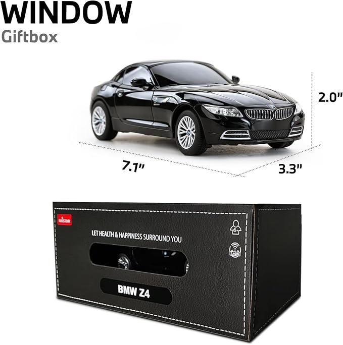 RASTAR 39700 1/24 RC Car BMW Z4 with 2.4G Remote | Officially Licensed, Ideal Gift, 2.4G Remote, Independent Suspension, RC Car Model for Play & Display