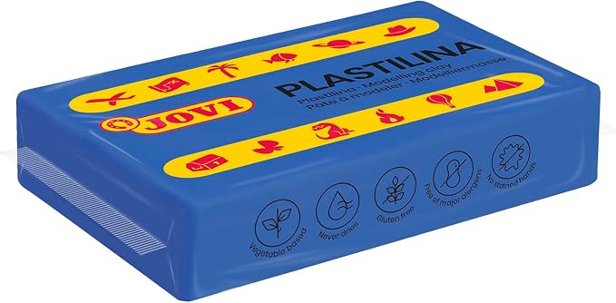 Jovi - Reusable Non-Hardening Modeling Clay, 30 Dark Blue Bars, 1.75oz Each | Total of 3.3 lb, Perfect for Arts & Crafts Projects