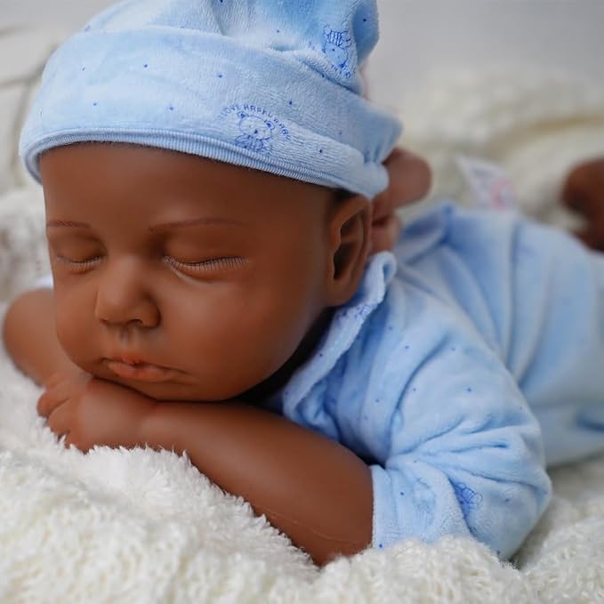 Boy 18.5 Inch, Full Silicone Baby Doll, Reborn Baby Dolls Silicone Full Body, Realistic Baby Dolls, Newborn, Not Vinyl, with Gift Box