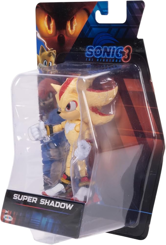 Sonic The Hedgehog Sonic 3 Movie 5" Super Sonic Action Figure: New Character from Jakks Wave #3