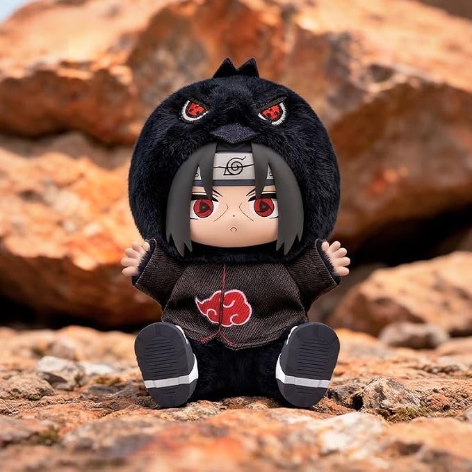 Naruto Shippuden × Cute Beasts Sitting Party Series Figure Blind Box, Collectible Ornament, Cartoon Theme, Multicolor （Random 1pc