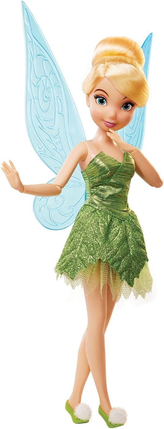 Disney Store Official Tinker Bell Story Doll - 11 Inches - Includes Coloring Book and Additional Dress, Princess Doll in Classic Outfit, Disney Princess Toys