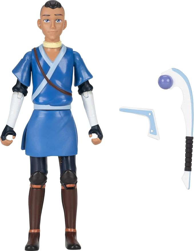 Jazwares Avatar: The Last Airbender Sokka (Book One) - 4.5-Inch Scale Figure with Water Whip and Battle Action