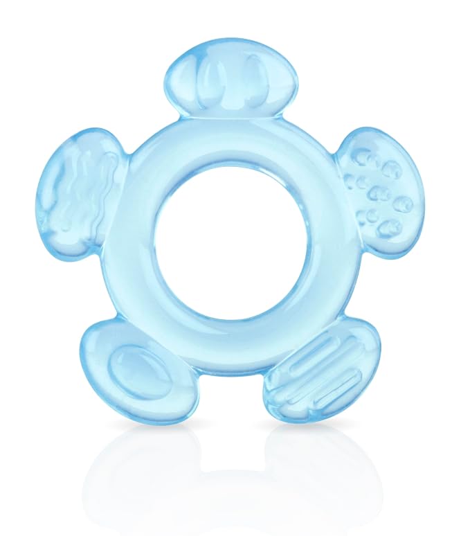 Nuby 3 Step Baby Teether Set for Teething Comfort - Soft and Hard Teethers for Babies - Soothes Sore Gums - 3+ Months