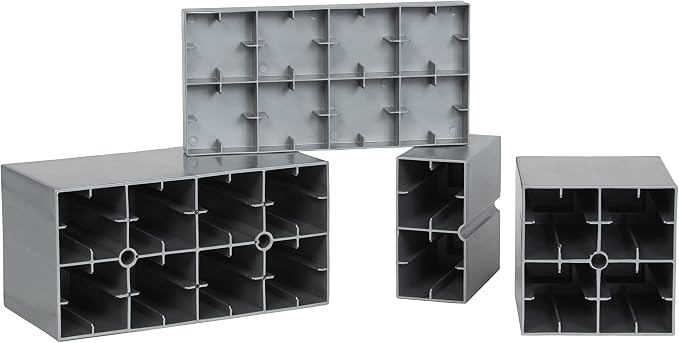 EverBlock 8’ x 7’ Wall Kit with Accordion Door | 3’ x 7’ Doorway | Modular Building Blocks | Wall Display System | Room Divider & Partition | Easy to Connect & Reuse | Indoor & Outdoor Use | Yellow