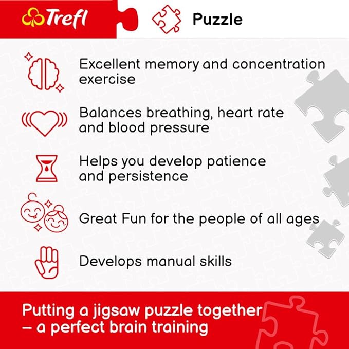 Trefl Underwater World 1500 Piece Jigsaw Puzzle Red 33"x23" Print, DIY Puzzle, Creative Fun, Classic Puzzle for Adults and Children from 14 Years Old
