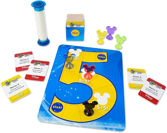 5 Second Rule Disney Edition — Fun Family Game About Your Favorite Disney Characters — Ages 6+