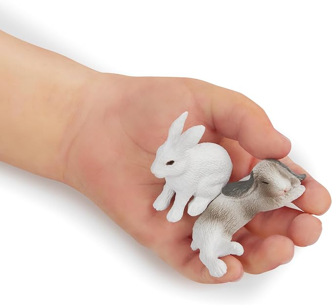 Terra by Battat – Adorable Plush Bunny Toy – Soft Rabbit Figurine for Kids – Cute Easter Stuffed Animal – Perfect for Playtime & Decoration – Bunny House & Hutch Accessory – Gift for Toddlers & Kids