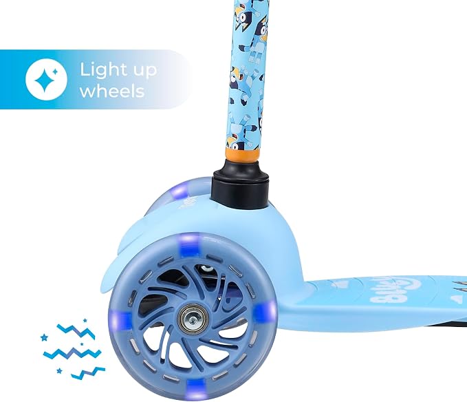 Kick Scooter for Kids, 3 Wheel Self Balancing, Light Up LED Wheels