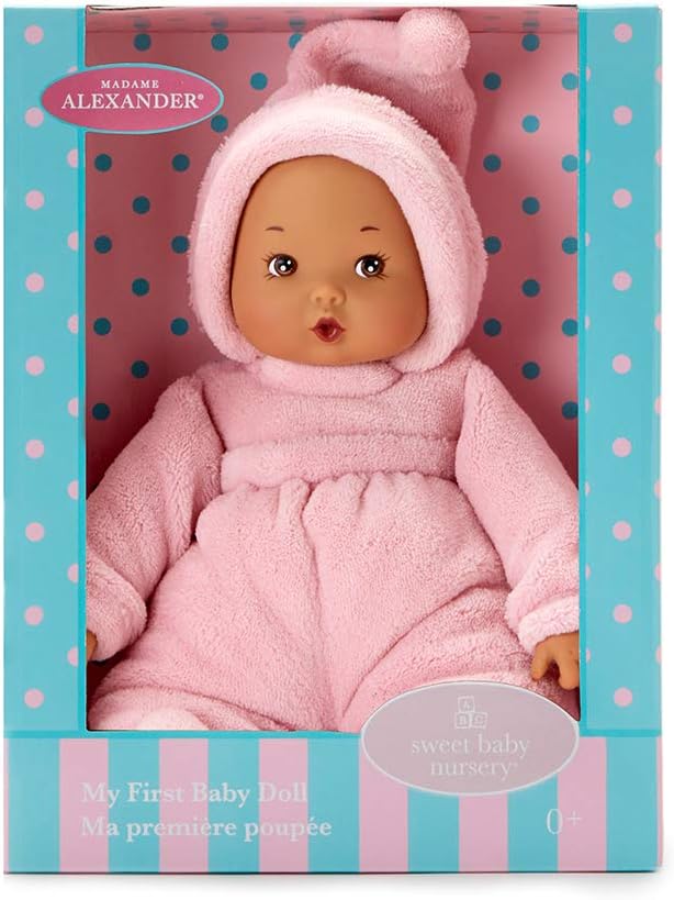 Madame Alexander 12-Inch My First Powder Pink Baby Doll, Light Skin Tone
