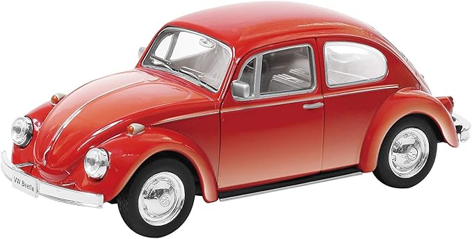 KiNSMART - 1967 Volkswagen Classic Beetle 5 Inch 1:32 Scale Die Cast Metal Model Toy (Red)