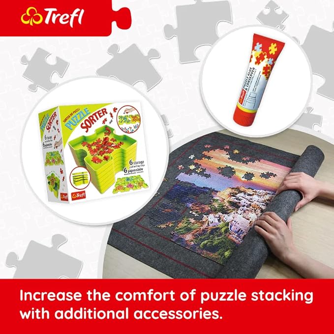 Trefl Starolesnianski Pond, Tatras, Slovakia 3000 Piece Jigsaw Puzzle Red 46"x33" Print, DIY Puzzle, Creative Fun, Classic Puzzle for Adults and Children from 15 Years Old