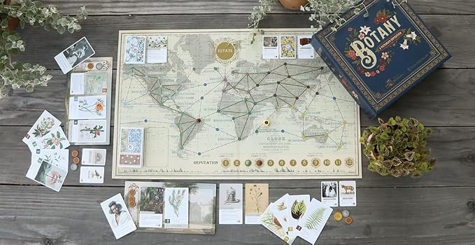 Botany Board Game | Family Board Game | Victorian Flower Hunting for Plant Lovers | Ages 8 and Up | for 1-5 Players | Easy to Learn - by Dux Somnium Games