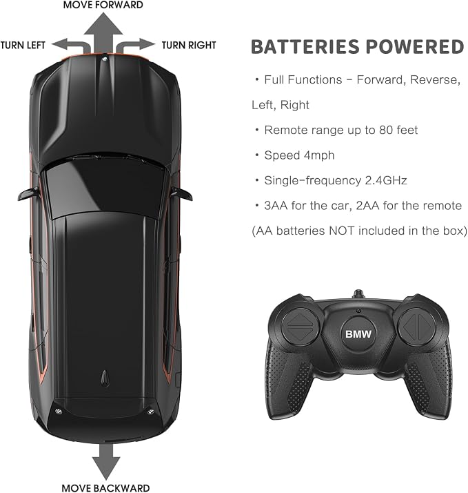 RASTAR RC Cars 1/24 BMW XM Label Red Remote Control Car for Kids Adults, Black 2.4GHz BMW Toy Car
